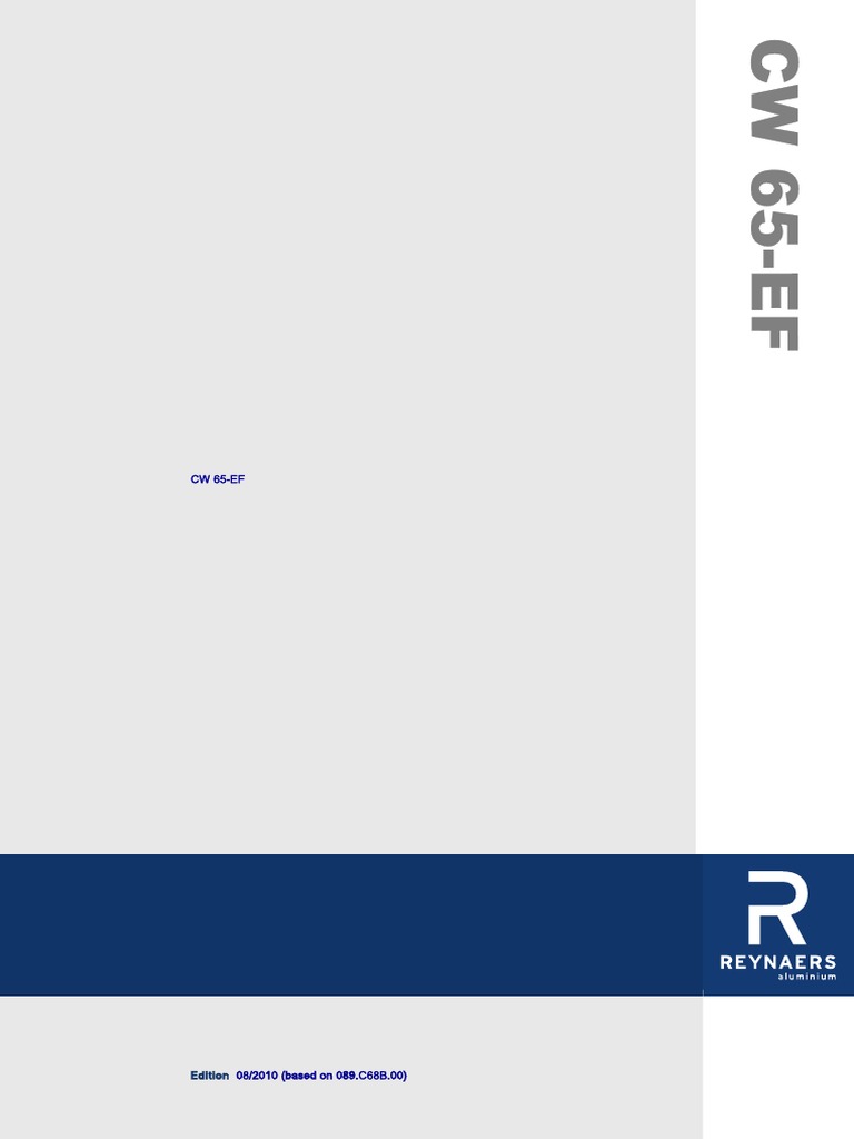 CW 65-Ef Section Drawings Architect Catalogue en | PDF