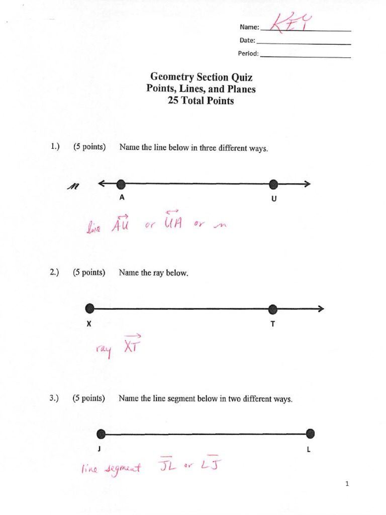 Worked Examples in Basic Geometry | PDF
