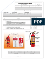 Fire Extinguisher Inspection Checklist