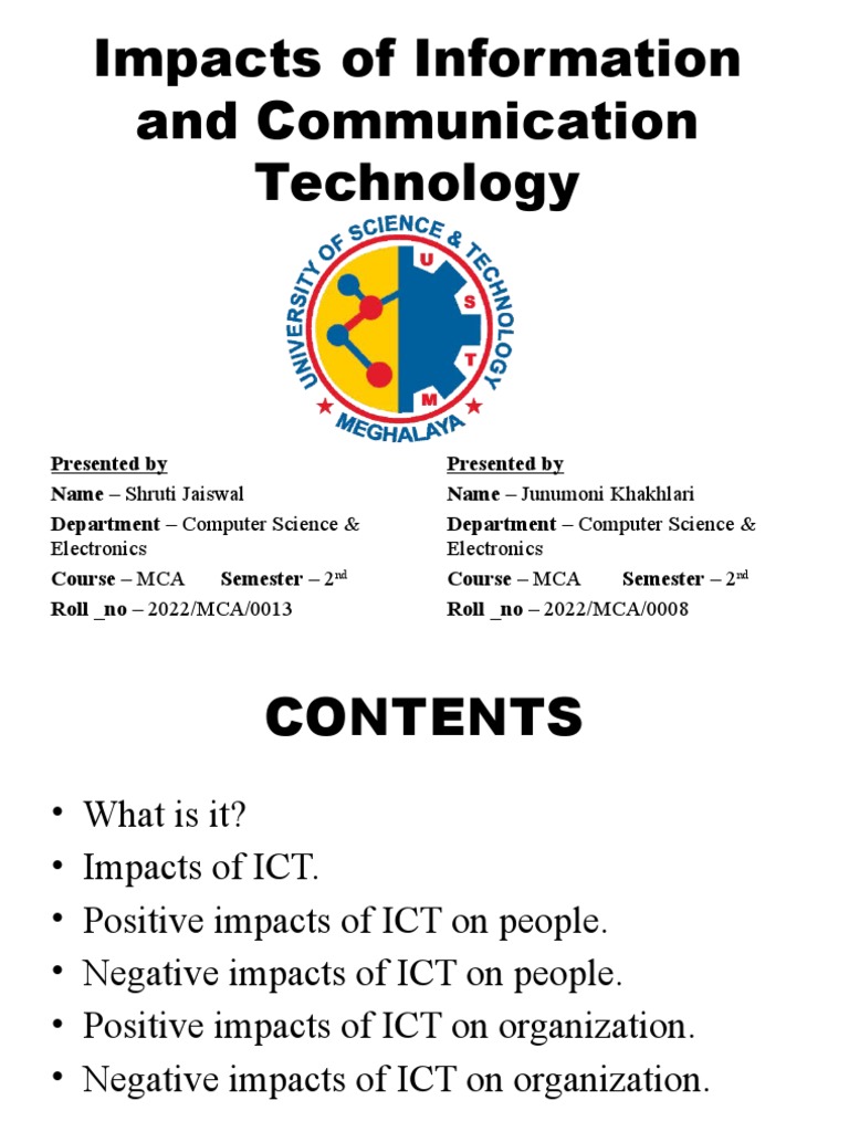 Impacts of Information Communication Technology | Download Free PDF