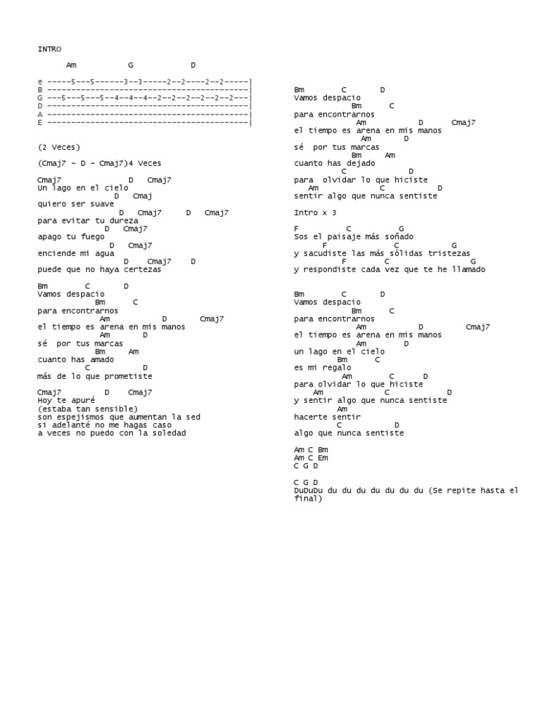 Letra Cancions Parte 1 | PDF