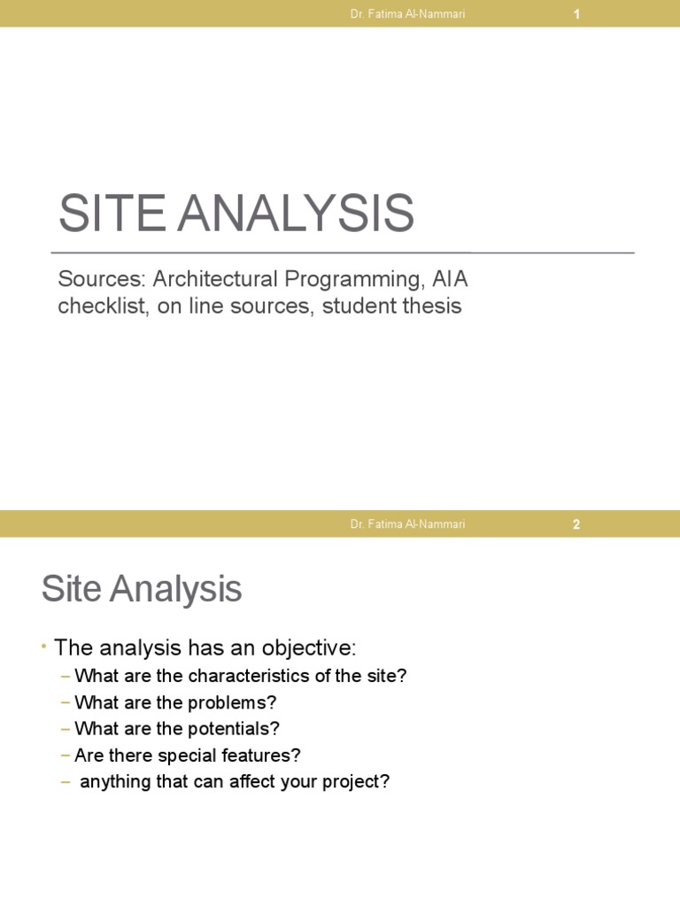 Site Analysis Pdf Traffic Zoning