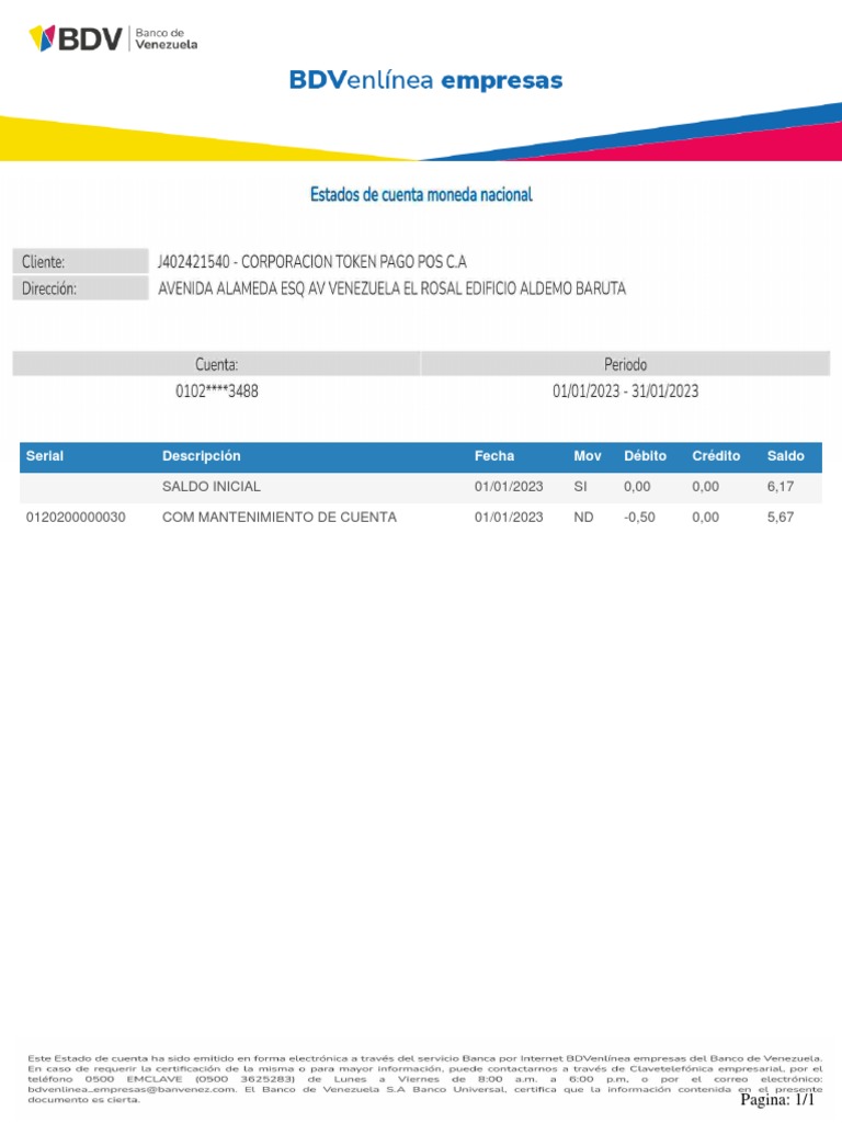 01_Estado de cuenta Enero Banco de Venezuela PDF
