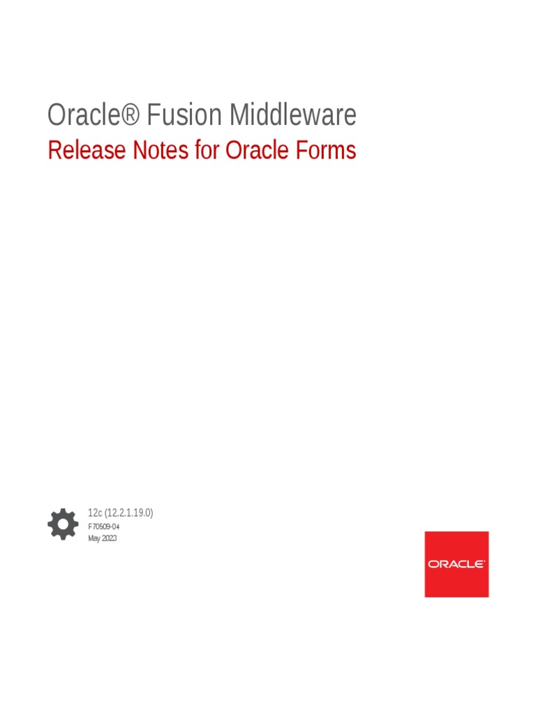 Release Notes Oracle Forms | PDF