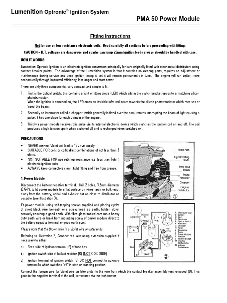 Lumenition Optronic Ignition System Guide | PDF