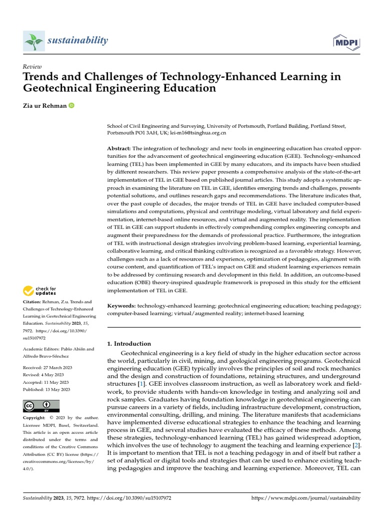 Sustainability 15 07972 | PDF | Educational Technology | Simulation