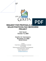 RFP For Solar Photovoltaic Microgrid Project, City of Goleta