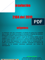 Res. 2184 de 2019