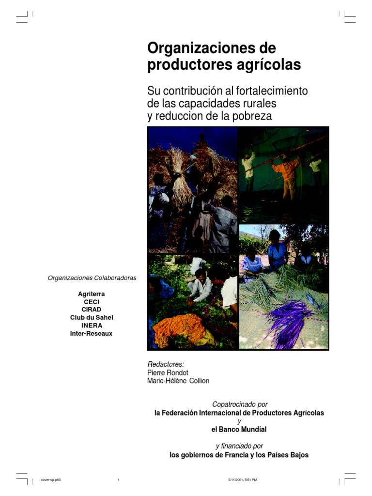 Organizaciones de Productores Agricolas - BM | PDF | Agricultura | Sociedad