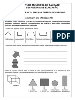 3ano MATEMüTICA Ativ18 Classificar e Comparar Figuras Planas