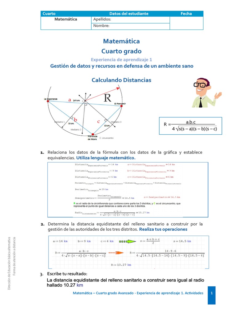 Distancia Equidistante en Matemáticas | PDF