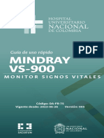 Monitor Signos Vitales Mindray vs-900