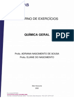 CADERNO DE EXERCÍCIOS - Quimica