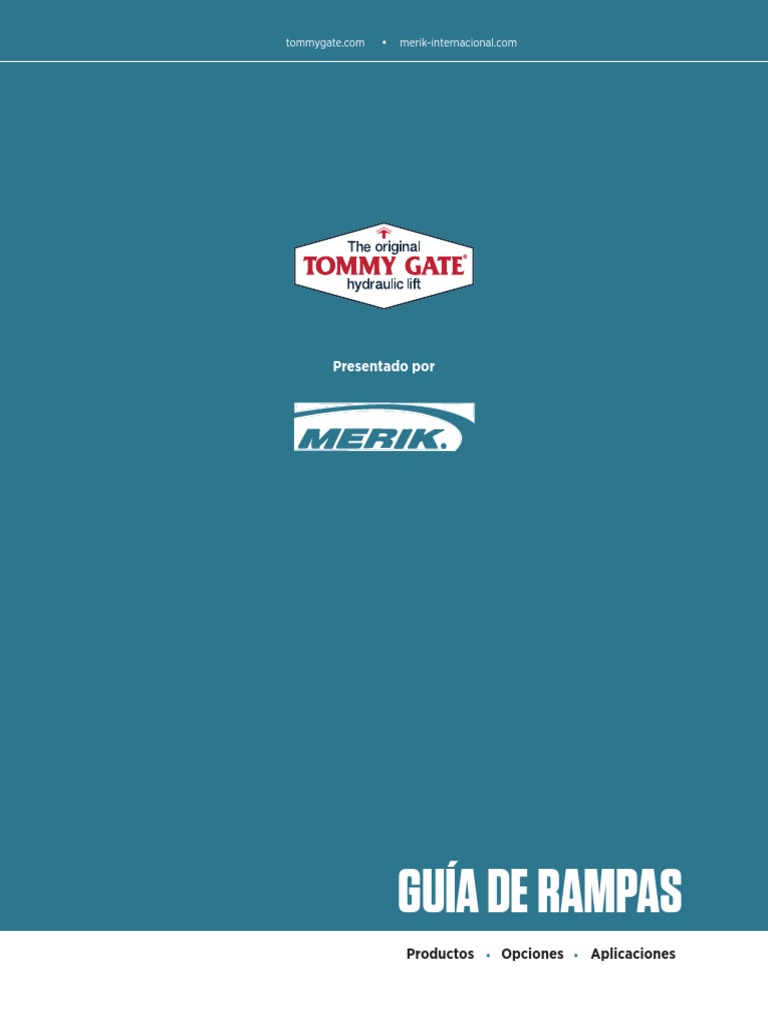 Autotransporte Rampas Merik Tommy Gate en Español | PDF
