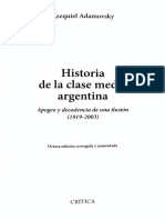 Adamovsky Ezequiel - Historia de La Clase Media Argentina