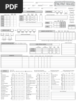 D&D 3.5 Character Sheet Template | PDF | Role Playing Games | Leisure