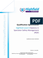 (14062021 0940) Highfield Level 4 Diploma in Spectator Safety Management Qualification Specification v1.2 Jun21 2