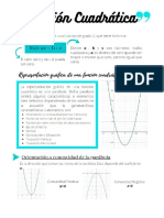 Función Cuadrática, Guia y Ejercicios