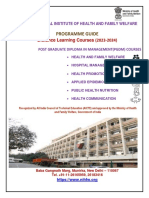 Programme Guide PGDM Courses Distance Learning 2023-2024