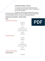 PROPAGACION DE ERRORES Y DERIVADAS PARCIALES