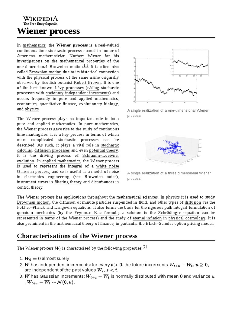 Wiener Process | PDF