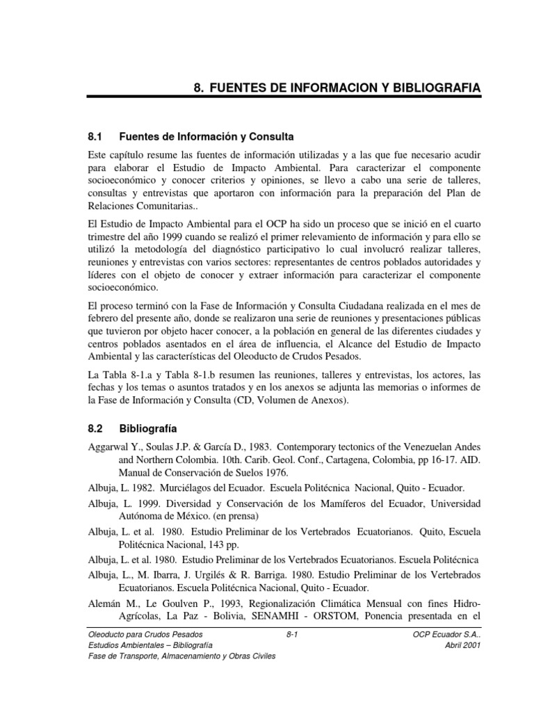 Sec8 0fin SP SPA. FINAL Rev. 2 Fin | PDF | Ecuador | Volcán