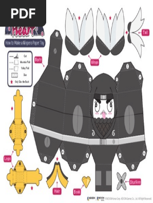 Ninpero Paper Toy Blue Print