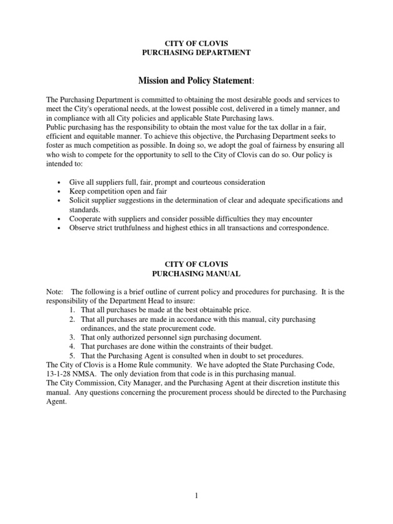 Purchasing Manual PDF