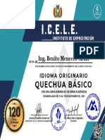 Certificado Quechua