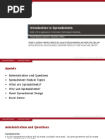 9 - Intro To Spreadsheets