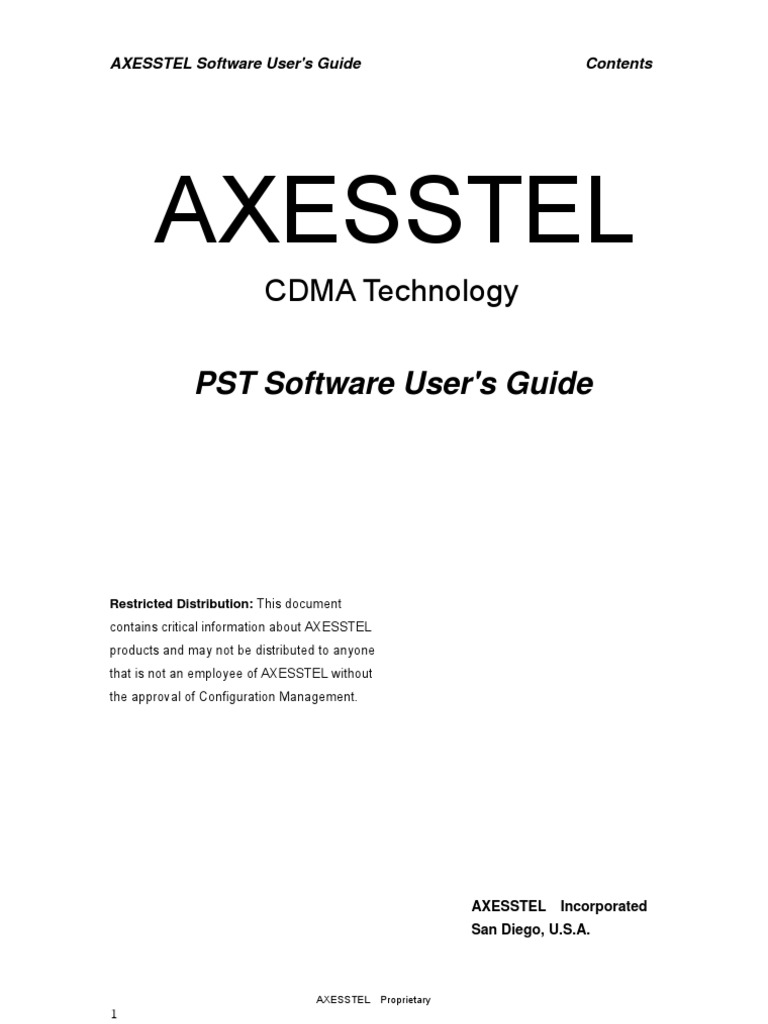AxesstelPst Manual | PDF | Computer File | Computer Data