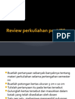Review Perkuliahan Pra UTS