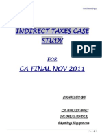 234797 41806 Case Study CA Final Indirect Taxes Nov 2011