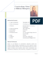 Curriculum Vitae Jhosseline Milena Marquez Actualizado Noviembre 2021