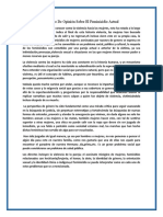 Artículo de Opinión Sobre El Feminicidio Actual