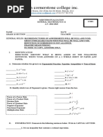 Midterm Exam GenMath.