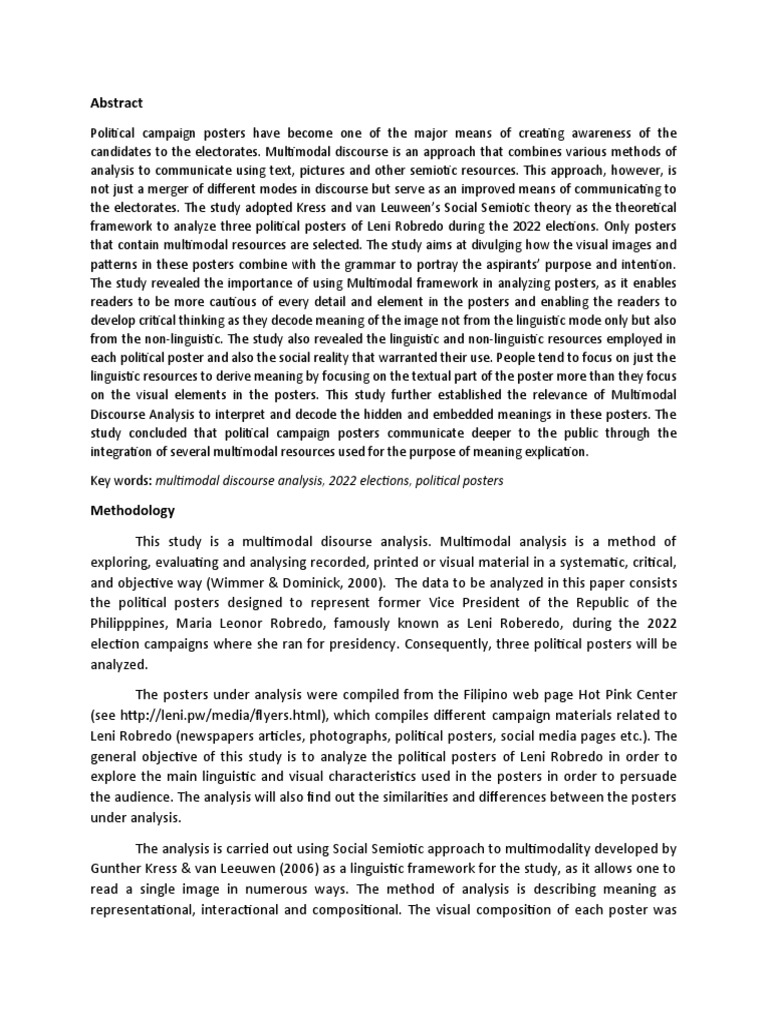 Abstract&Methodoogy | PDF | Politics | History