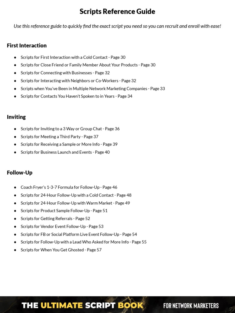 The Ultimate Script Book - Reference Guide | PDF | Popular Culture ...