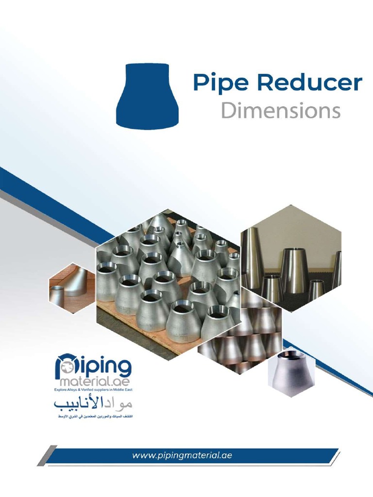 Pipe Reducer Dimensions and Calculations | PDF | Pipe (Fluid Conveyance ...