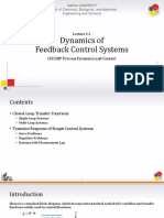 2.2 Dynamics of Feedback Control Systems