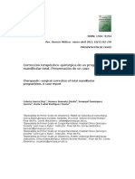 Corrección Terapéutico-Quirúrgica Prognatismo Mandibular