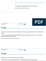 Slides Arrays Arrays Part 1