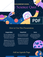 Purple Yellow Orange and Navy Pop Illustrative Space Science Quiz For Elementary School