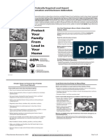 Protect Your Family From Lead in Your Home: Federally Required Lead Hazard Information and Disclosure Addendum