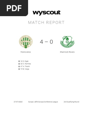 Ferencváros 4-0 Shamrock Rovers