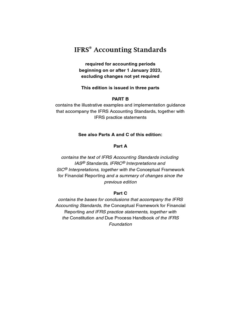 Ifrs-Required-Standards-2023-Part-B | PDF | International