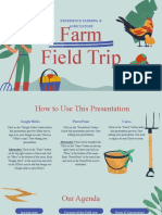 Red Blue Yellow and Green Vintage Illustrative Farm Agriculture Field Trip