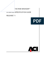 ACI Proactive Risk Manager Interface Specification Guide