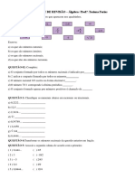 Algebra - 1 Unidade