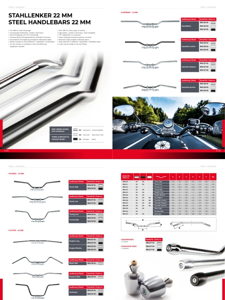 Steel Handlebars 22mm Range2 PDF
